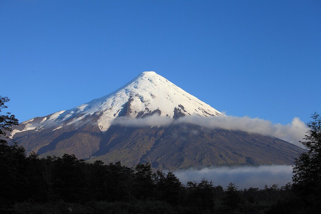 Chile, Lake District, Vulkan Osorno.