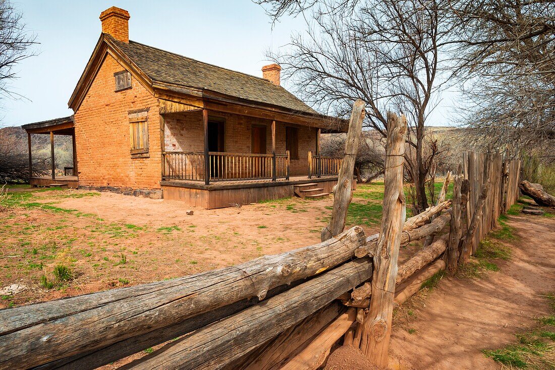 Das John Wood House, Geisterstadt Grafton, Utah, USA.