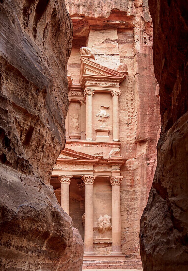 Das Finanzministerium, Al-Khazneh, Petra, Gouvernement Ma'an, Jordanien.