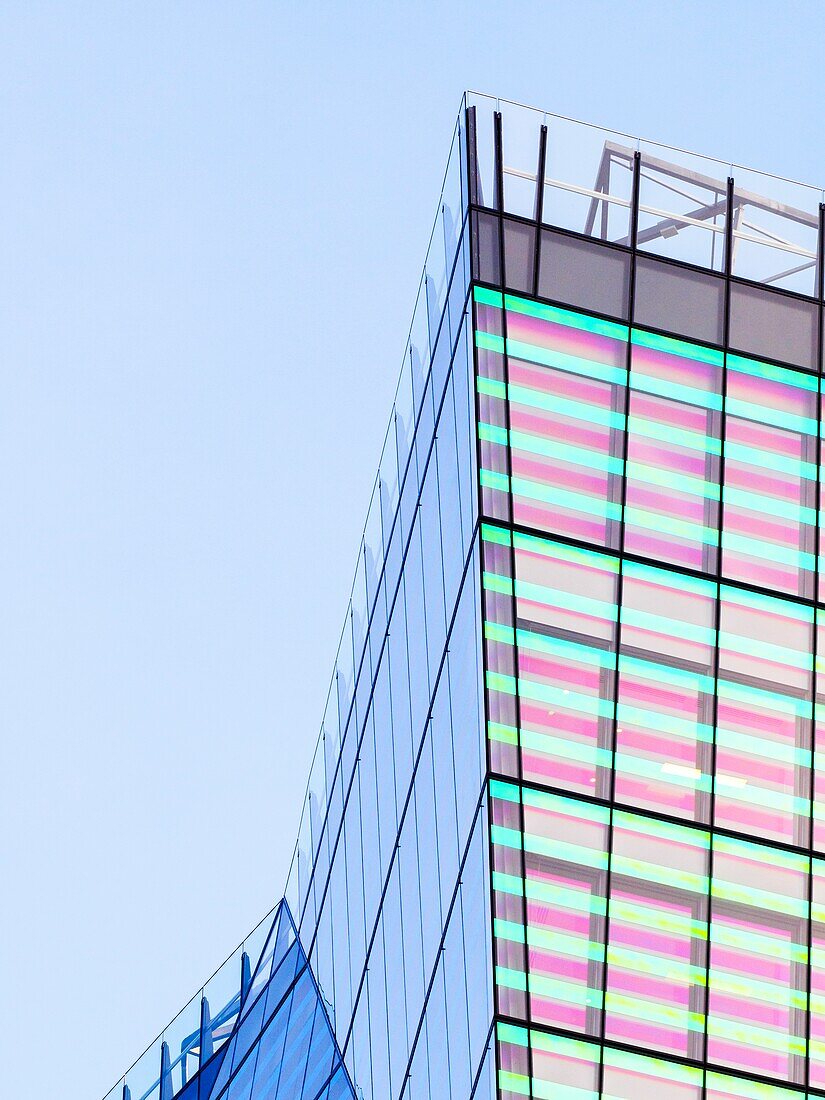 Detail of 10 Fenchurch Avenue building in the city of London - England.