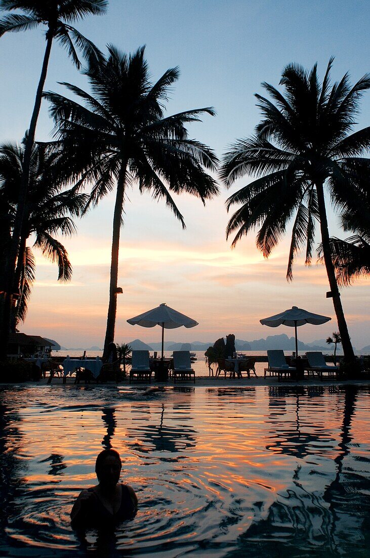 El Nido Resorts Insel Miniloc, Bacuit-Archipel, Palawan, Philippinen, Südostasien, Asien.