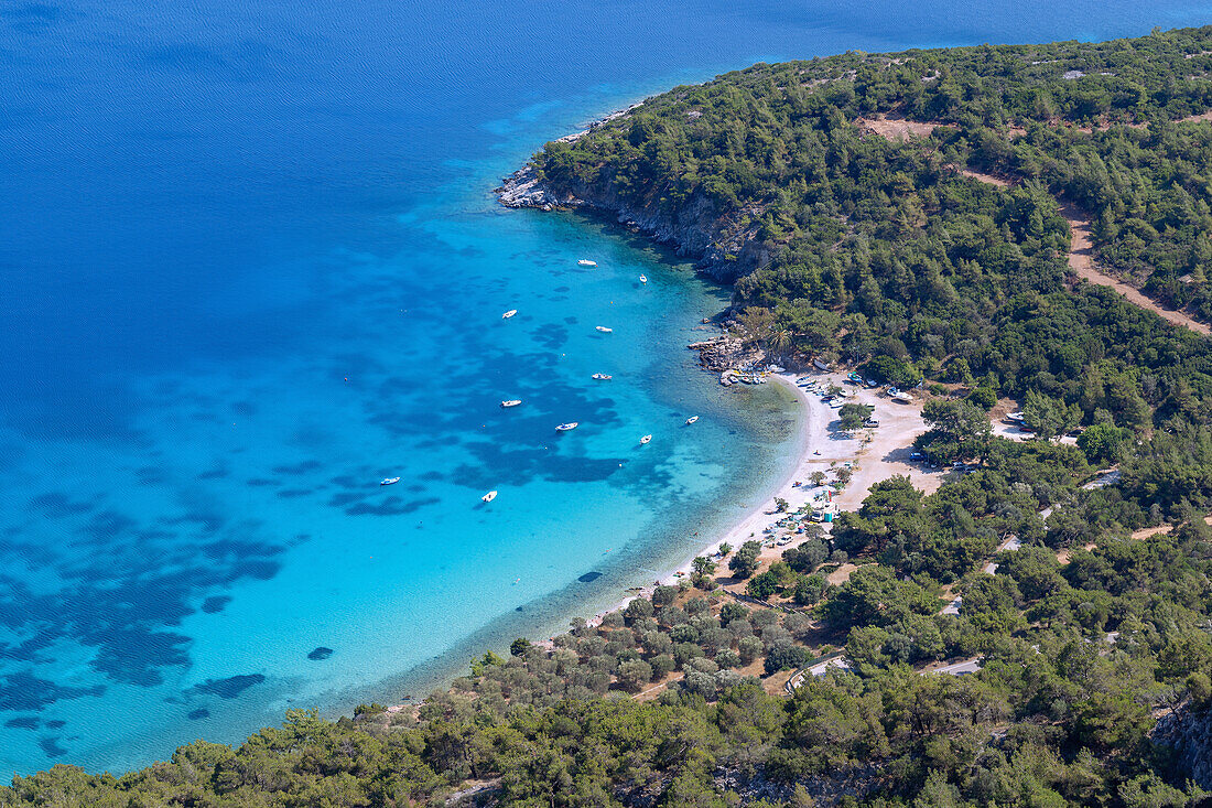 Mytria Beach, Kieselstrand im Osten der Insel Samos in Griechenland