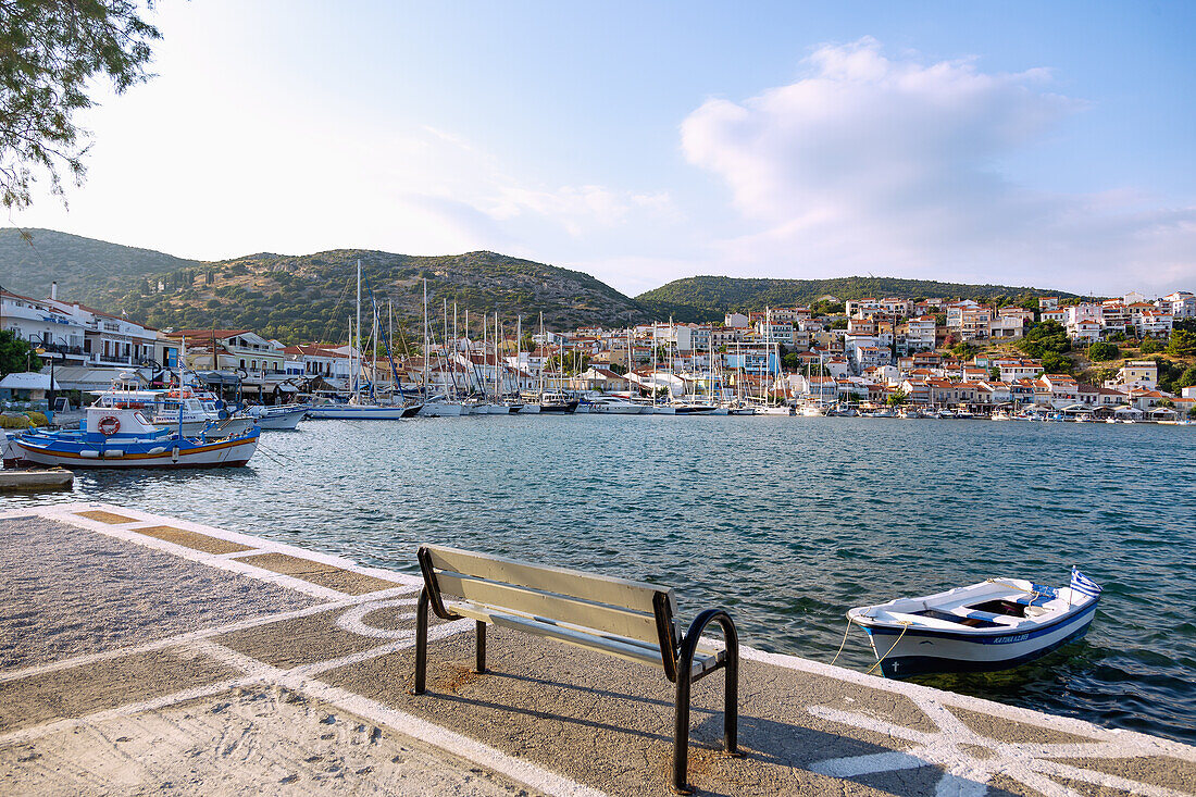 Fishing port of Pythagorion on Samos island in Greece