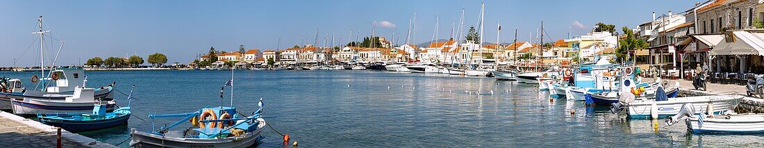 Fishing port of Pythagorion on Samos island in Greece