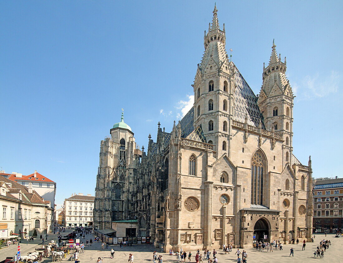 West facade of St. Stephen's Cathedral, 1st district, Vienna, Austria