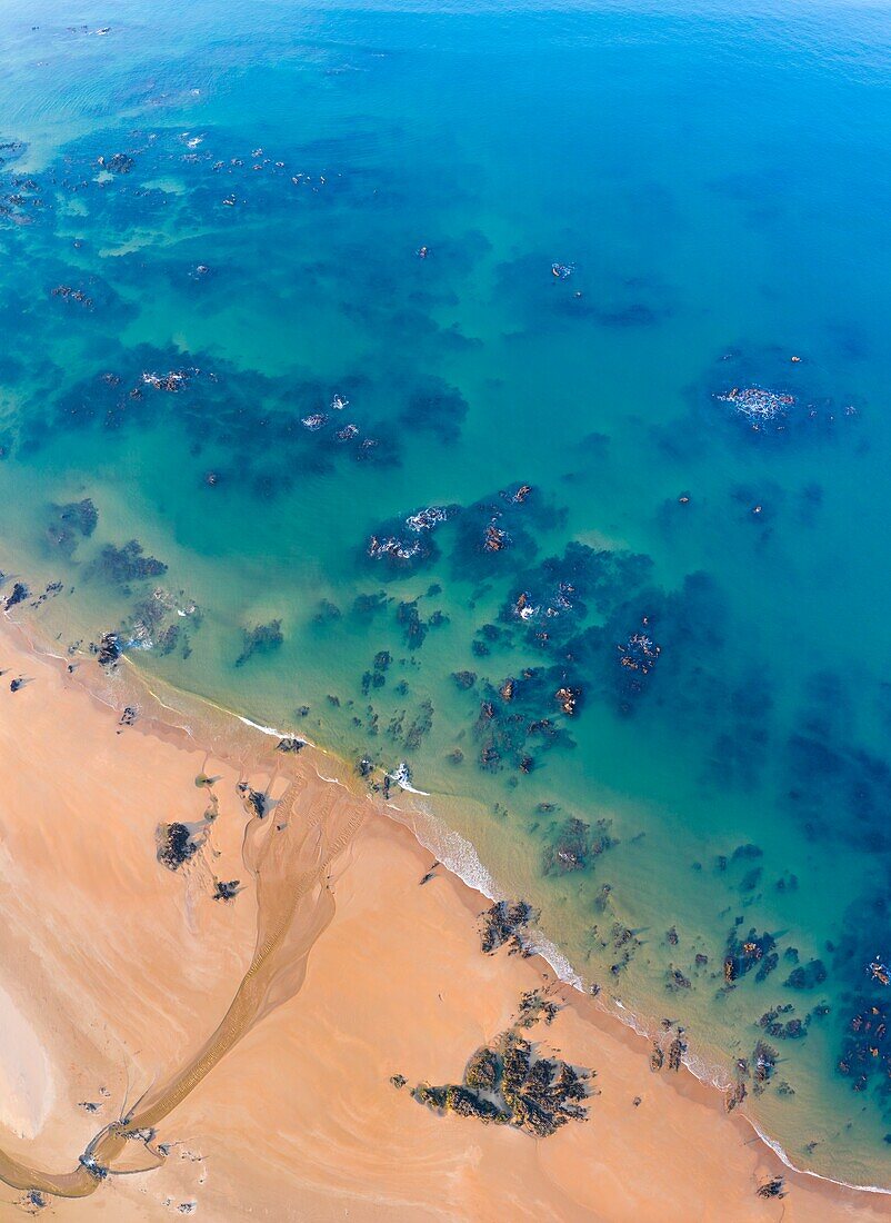 Strand Trengandin, Noja, Marismas de Santona, Naturpark Noja y Joyel, Kantabrisches Meer, Kantabrien, Spanien, Europa.