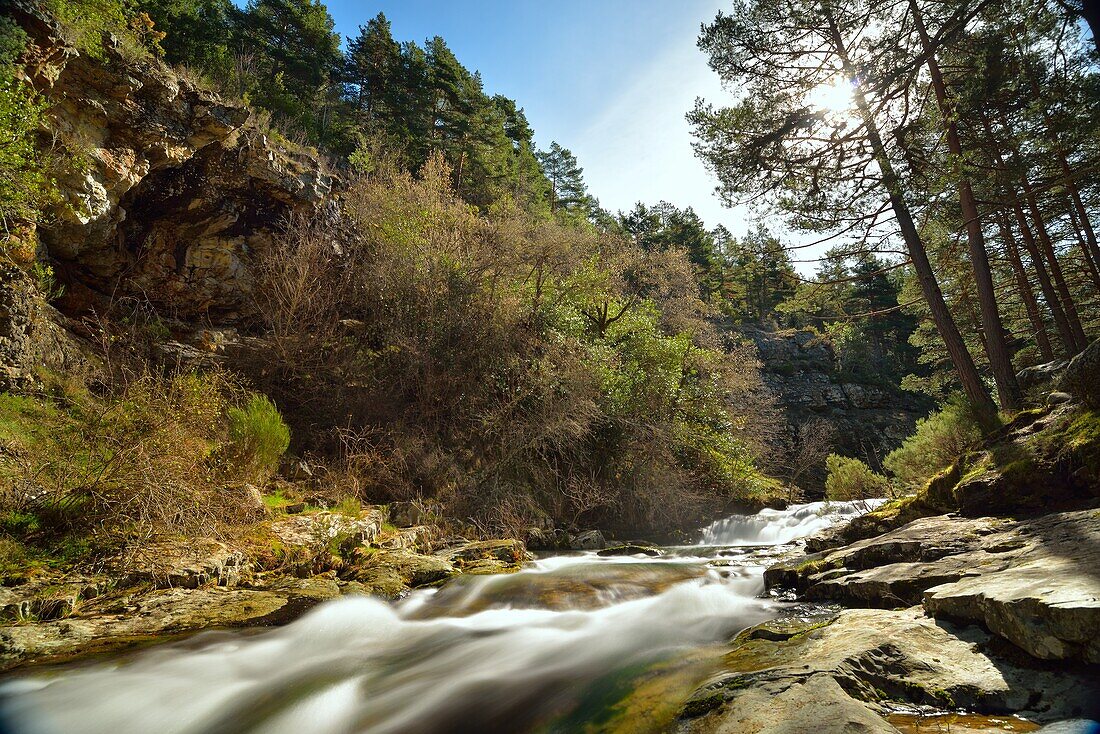 Rio Iregua, Sierra de la Demanda, Rioja, Spanien