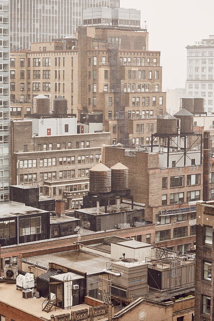 A view from a roof in NYC.