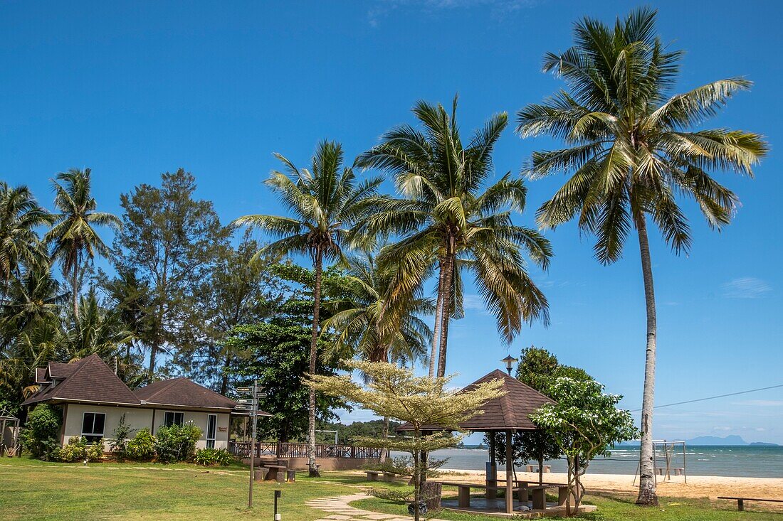 Rückzugsort, Siar Beach, Lundu, Sarawak, Malaysia.