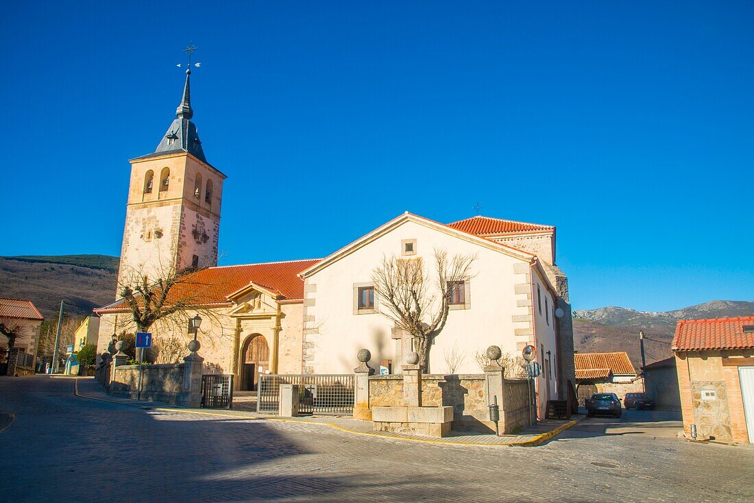 Kirche San Andrés. Rascafria, Provinz Madrid, Spanien.