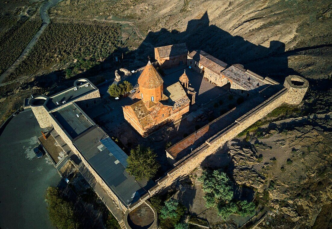 Armenie,region d'Ararat,monastere de Khor Virap / Armenia,Ararat region,Khor Virap monastery.