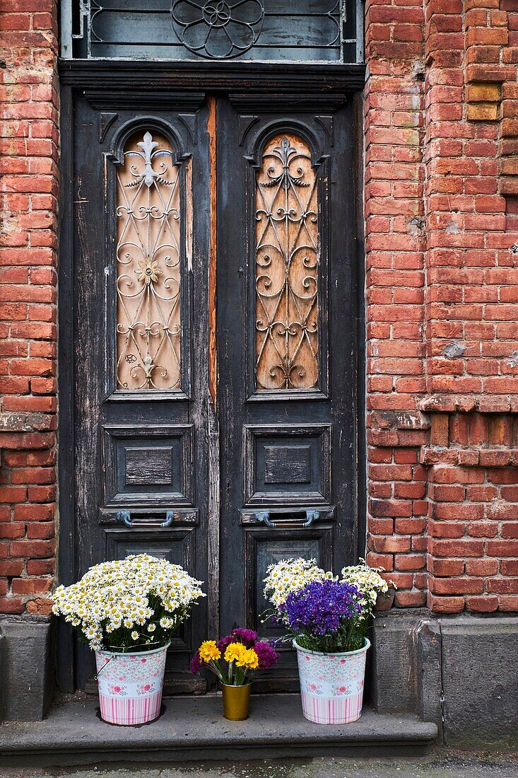 Georgia,Caucasus,Tbilisi,door in old city.