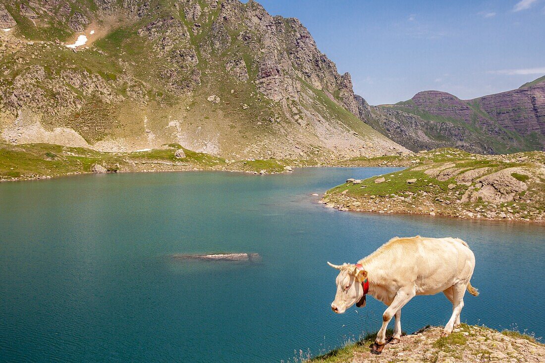 Lac Bersau,Route to Ibones de Astun,Aragon Valley,Candanchu,HUesca,Spain.