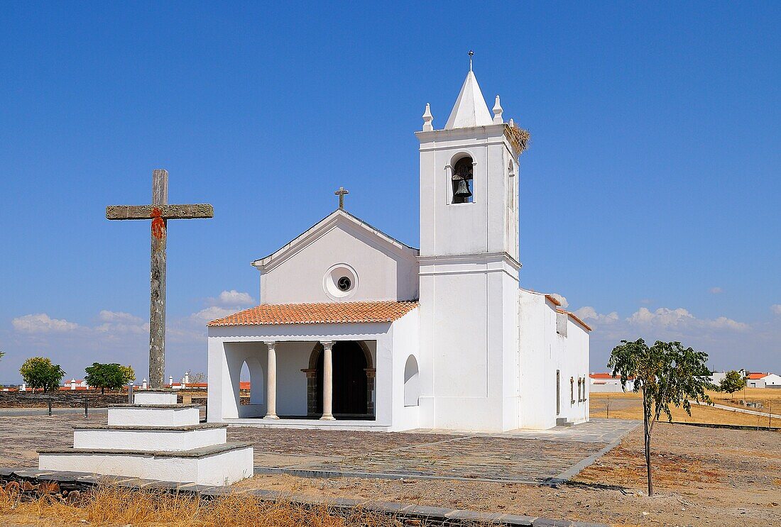 Church of Nossa Senhora da Luz. Aldeia da Luz. Alentejo. Portugal