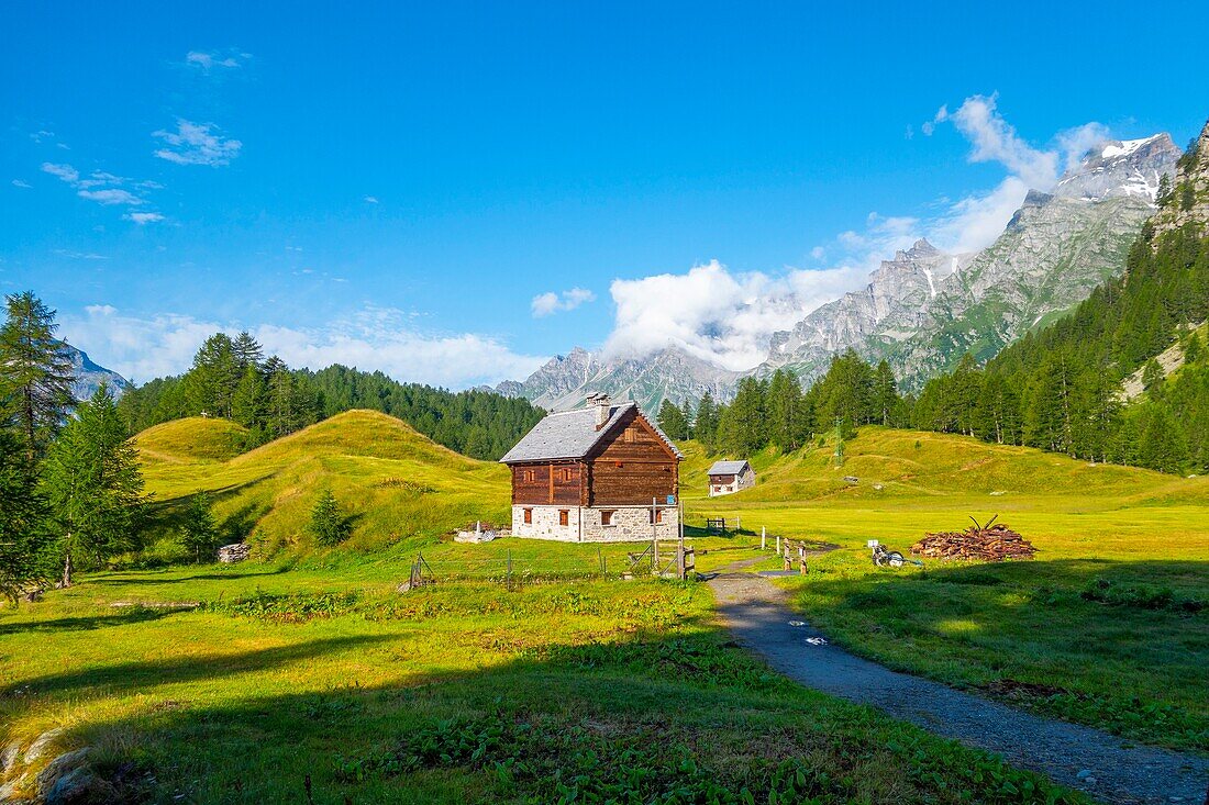 Alpe Crampiolo (Alpe Devero), Parco Naturale Veglia-Devero, Val d'Ossola, VCO (Verbano-Cusio-Ossola), Piemont, Italien, Europa