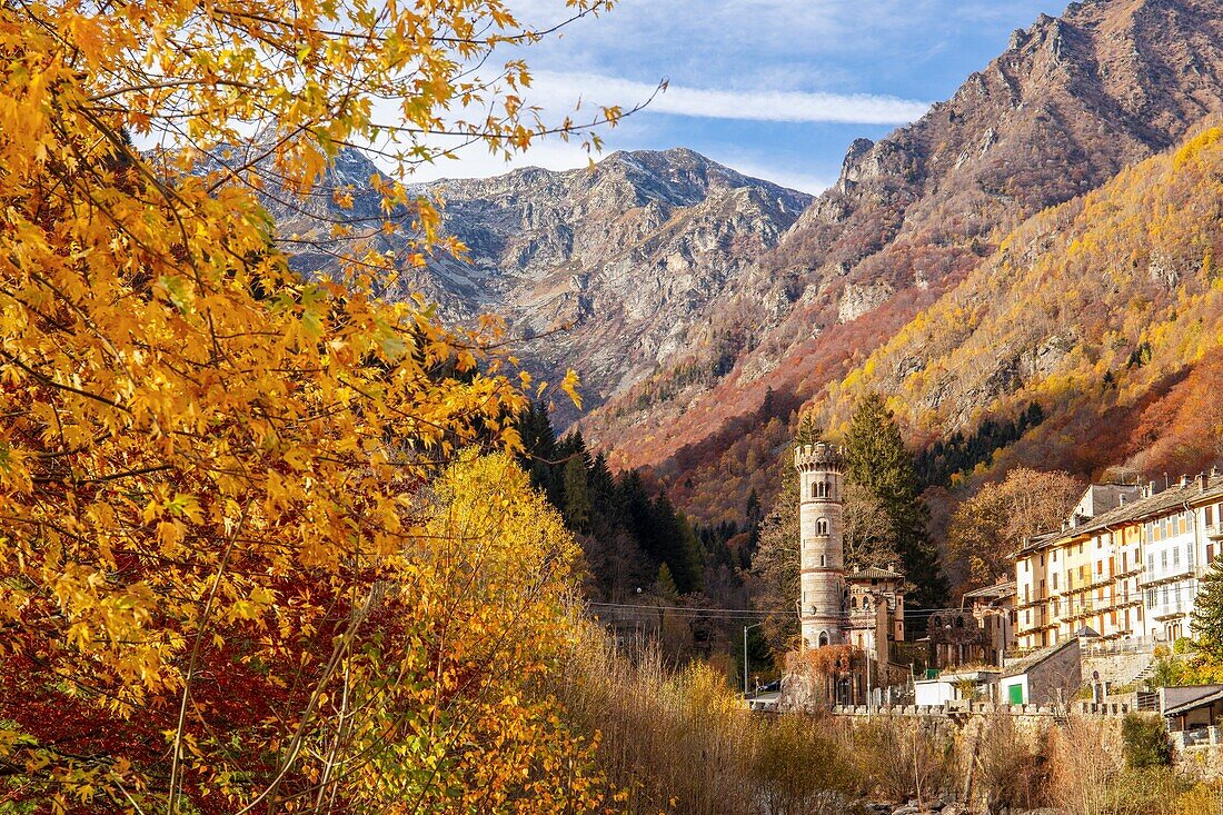 Burg von Rosazza, Val di Cervo, Biella, Piemont, Italien, Europa