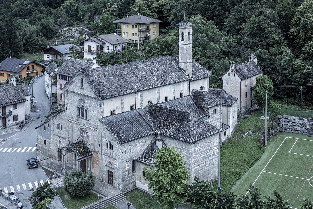 Kirche Santa Maria Annunziata, Chiesa, Montecrestese, Val d'Ossola, VCO (Verbano-Cusio-Ossola), Piemont, Italien, Europa