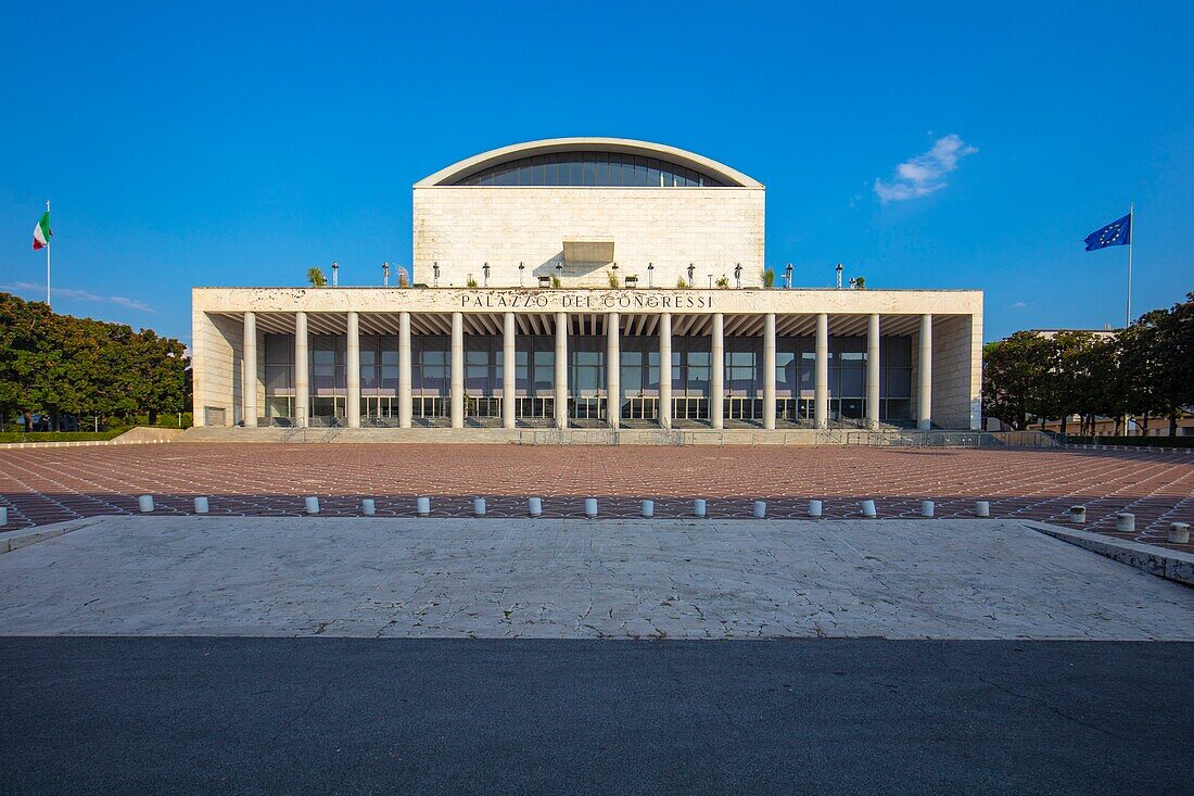 Palazzo dei Congressi, Stadtteil EUR, Rom, Latium, Italien, Europa