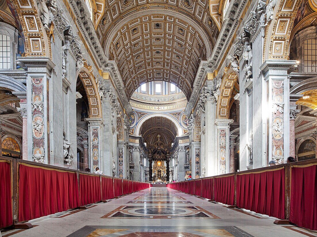 Petersdom, Vatikanstadt, UNESCO-Weltkulturerbe, Rom, Latium, Italien, Europa