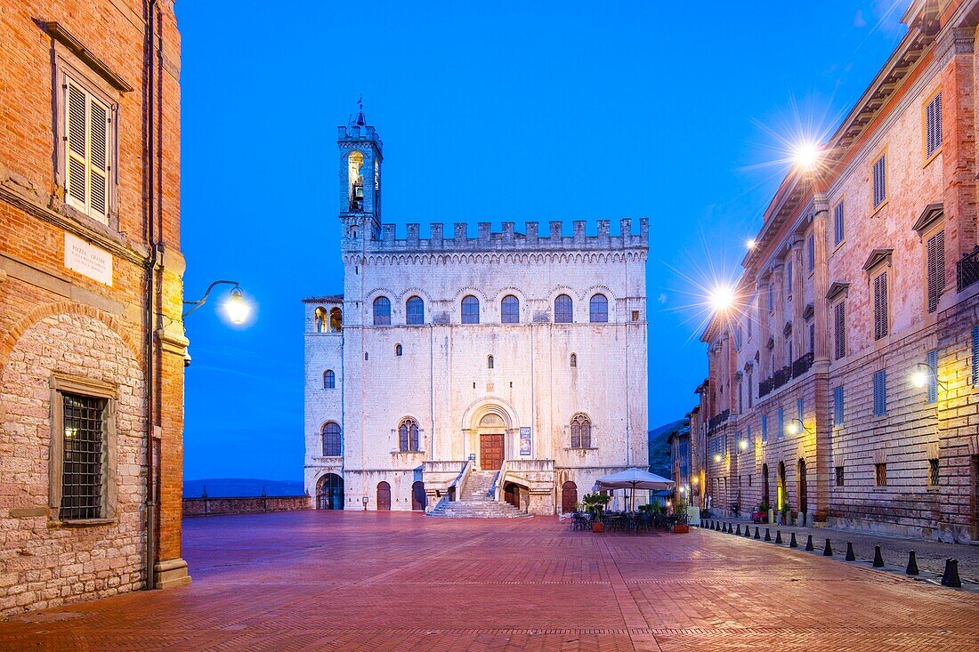 Palazzo dei Consoli, Piazza Grande, Gubbio, Provinz Perugia, Umbrien, Italien, Europa