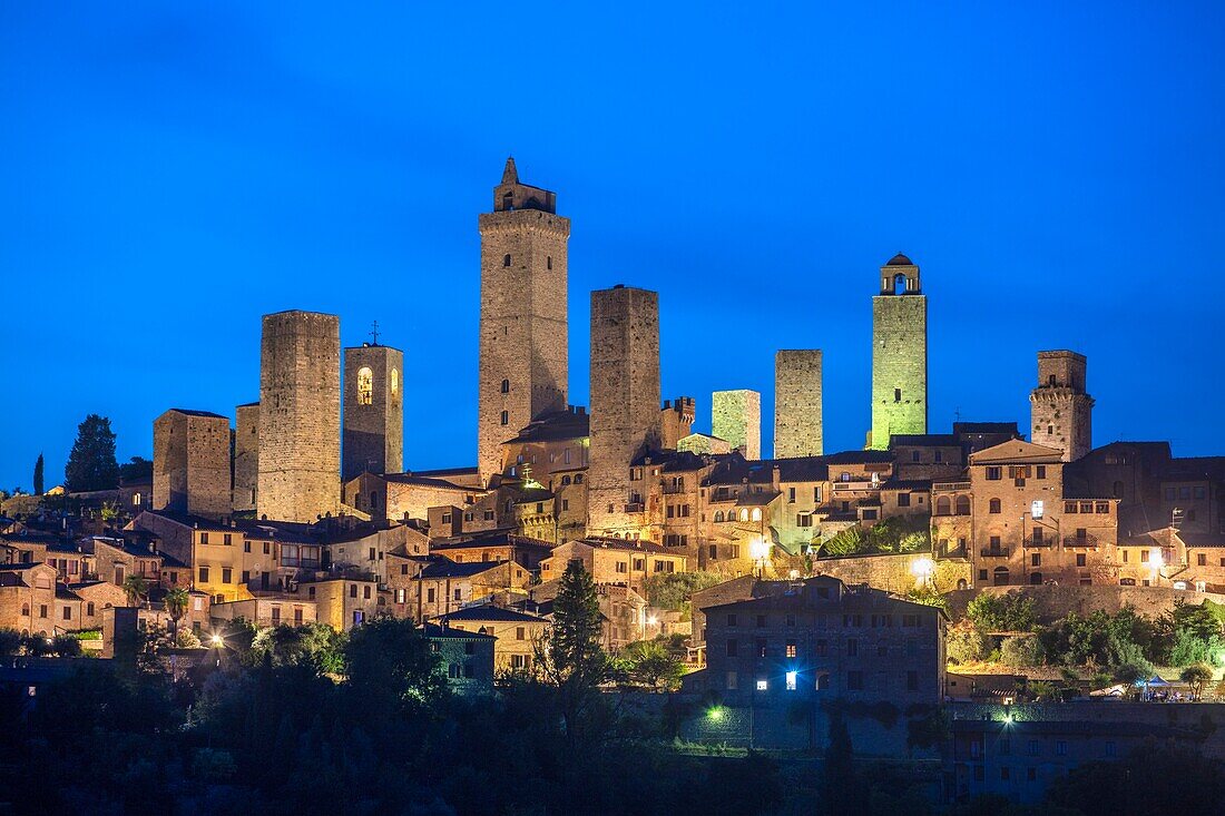 San Gimignano, UNESCO-Weltkulturerbe, Siena, Toskana, Italien, Europa