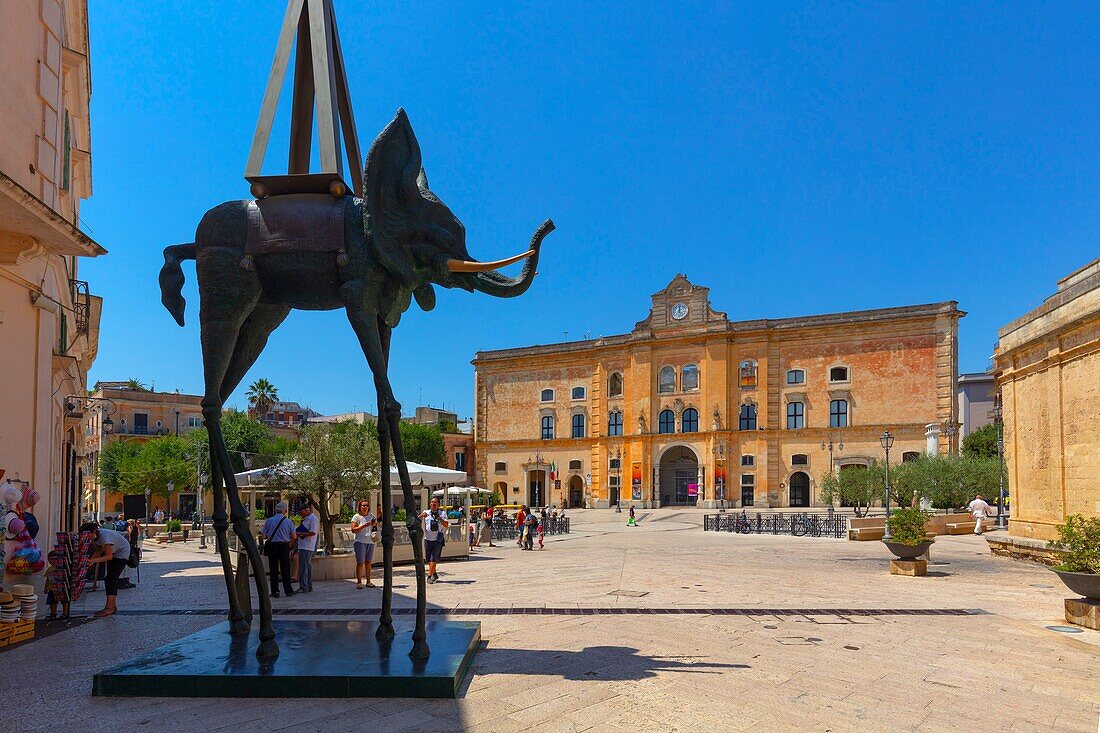 Vittorio Veneto square, Matera, Basilicata, Italy, Europe