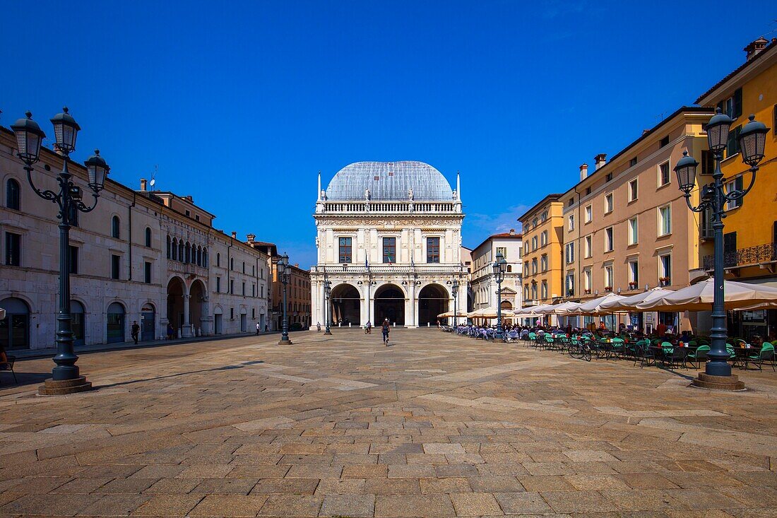 Palazzo della Loggia, Piazza della Loggia, Brescia, Lombardei (Lombardei), Italien, Europa