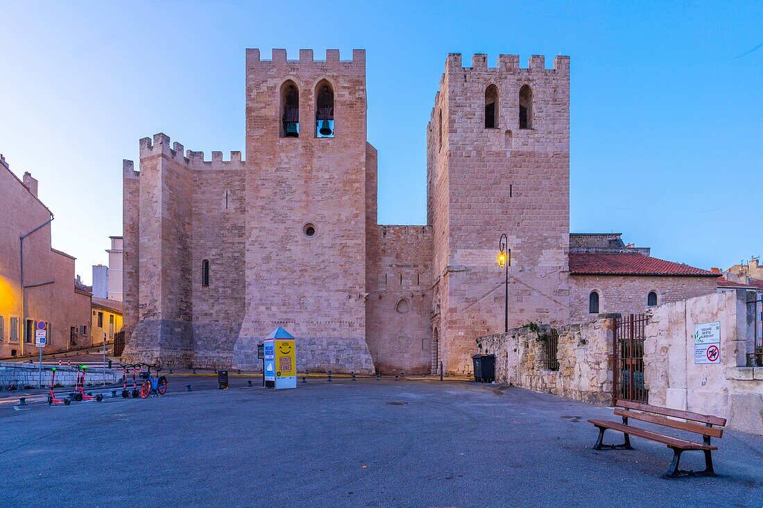 St. Victor's Abbey, Marseille, Provence-Alpes-Cote d'Azur, France, Mediterranean, Europe