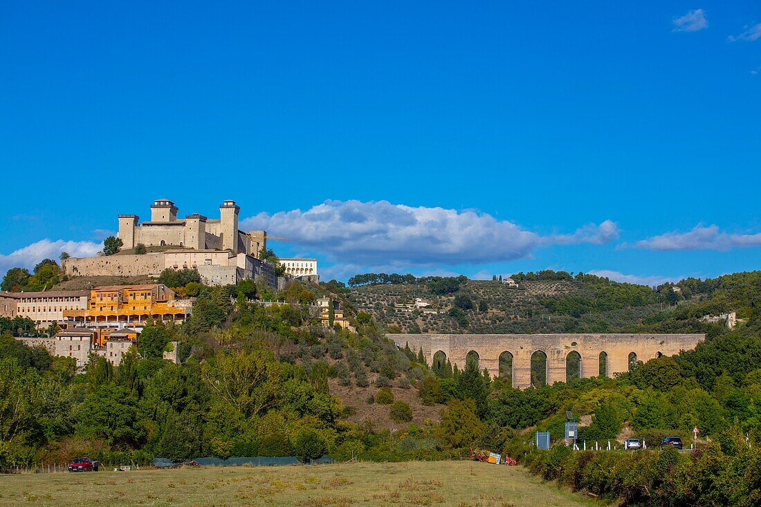 Rocca Albornoziana, Spoleto, Umbrien, Italien, Europa