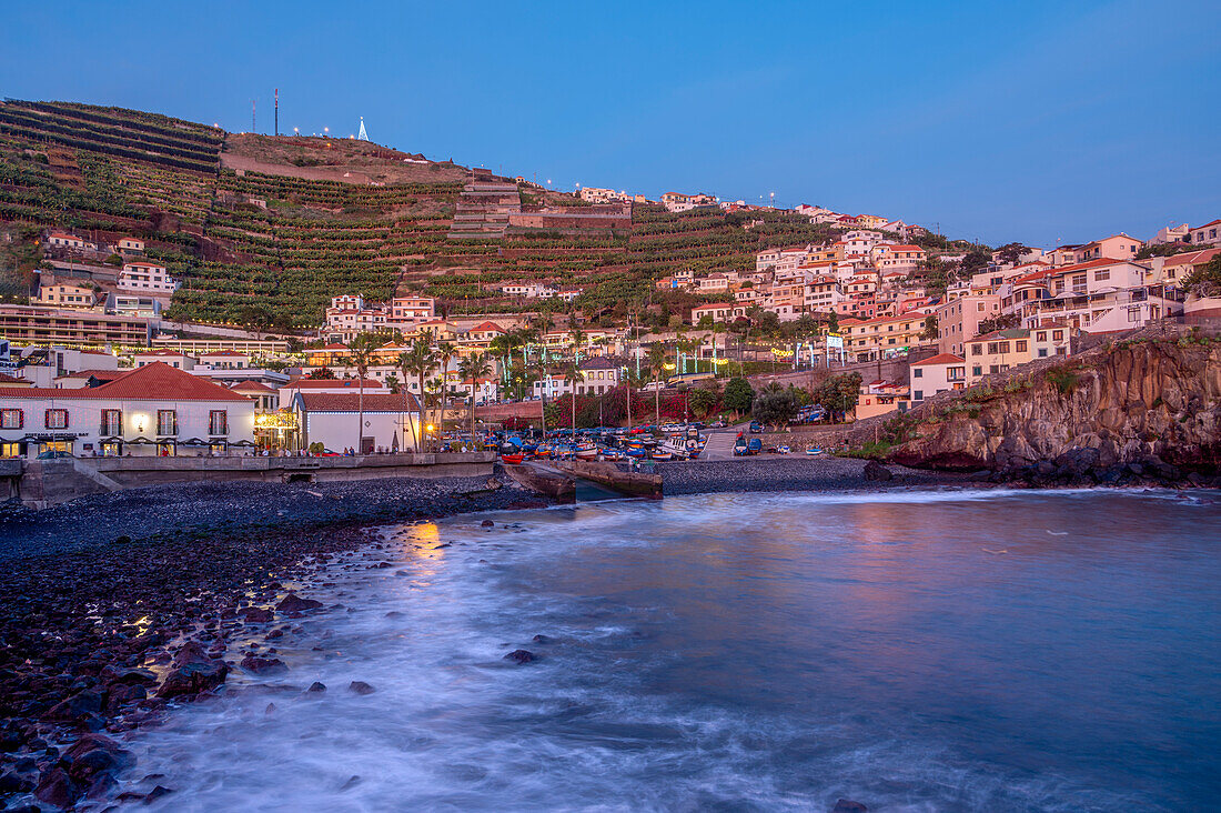 Camara de Lobos bei Nacht, Funchal, Madeira, Portugal, Atlantik, Europa