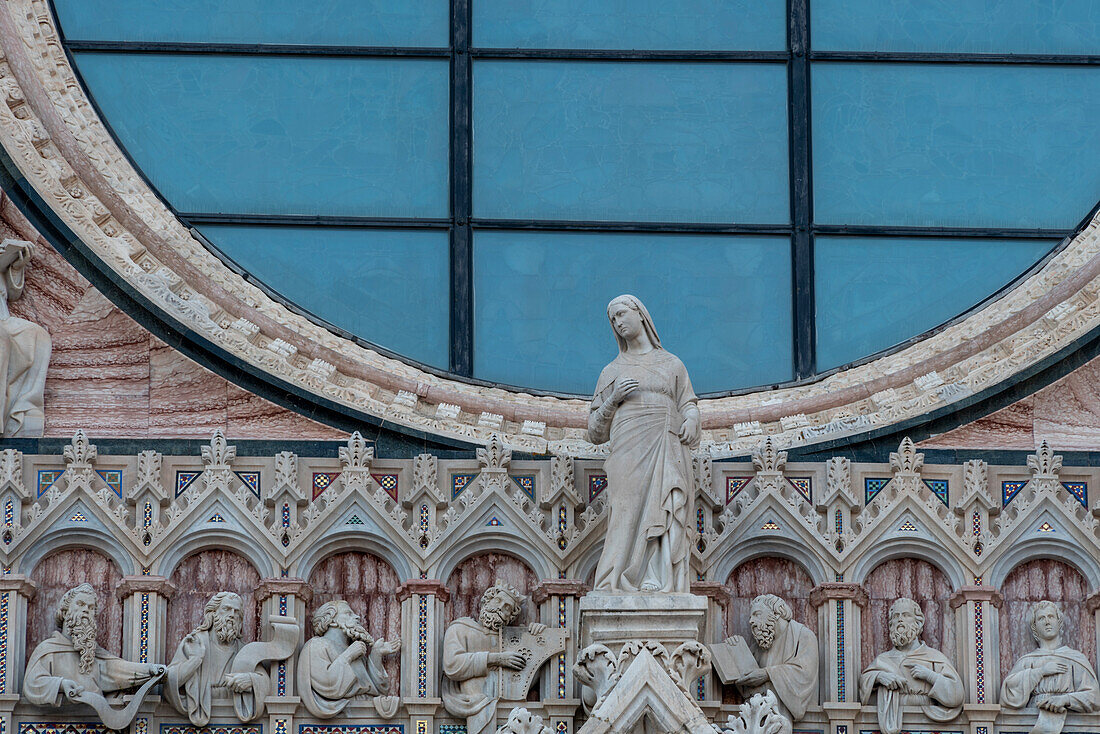 Siena Cathedral, Cattedrale di Santa Maria Assunta, detail, UNESCO World Heritage, Siena, Tuscany, Italy