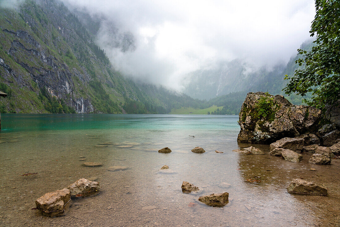 Germany, Bavaria, Obersee in Berchtesgaden National Park