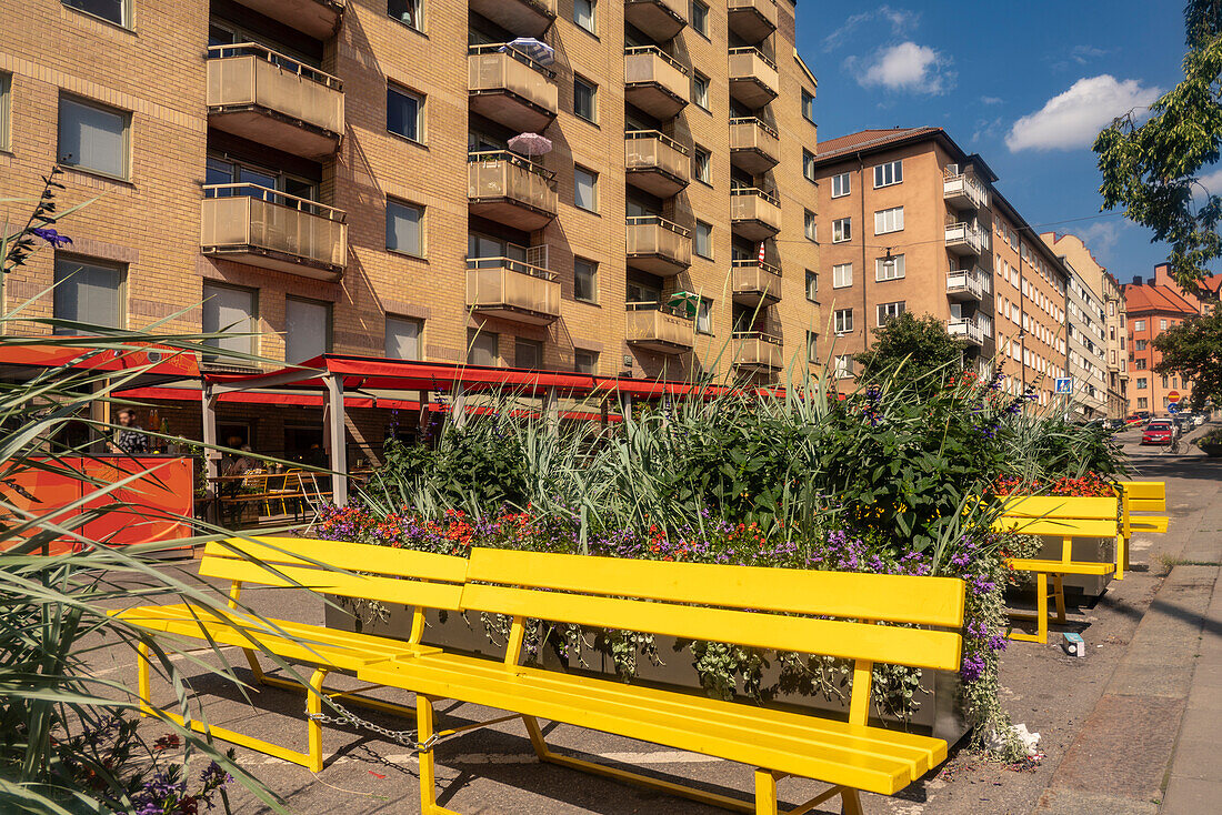 Sweden, Stockholm, Sodermalm, Skanegatan street by NytorgetÊin SoFo