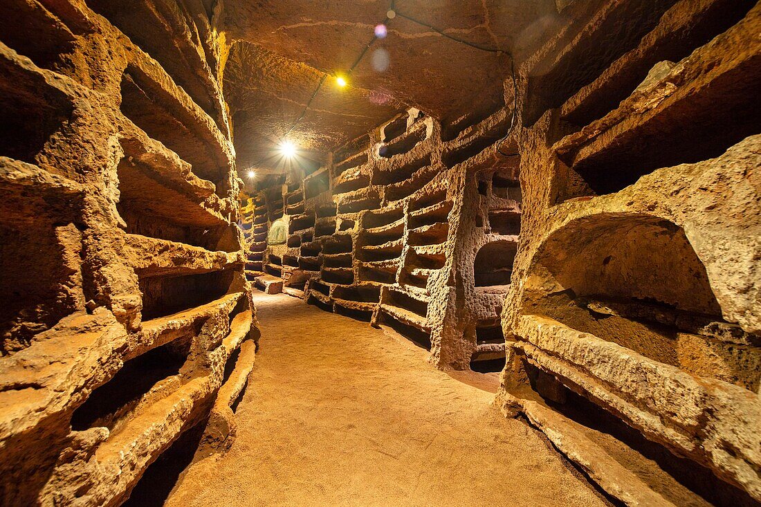 Catacombs of Santa Savinilla, Nepi, Viterbo, Lazio, Italy, Europe