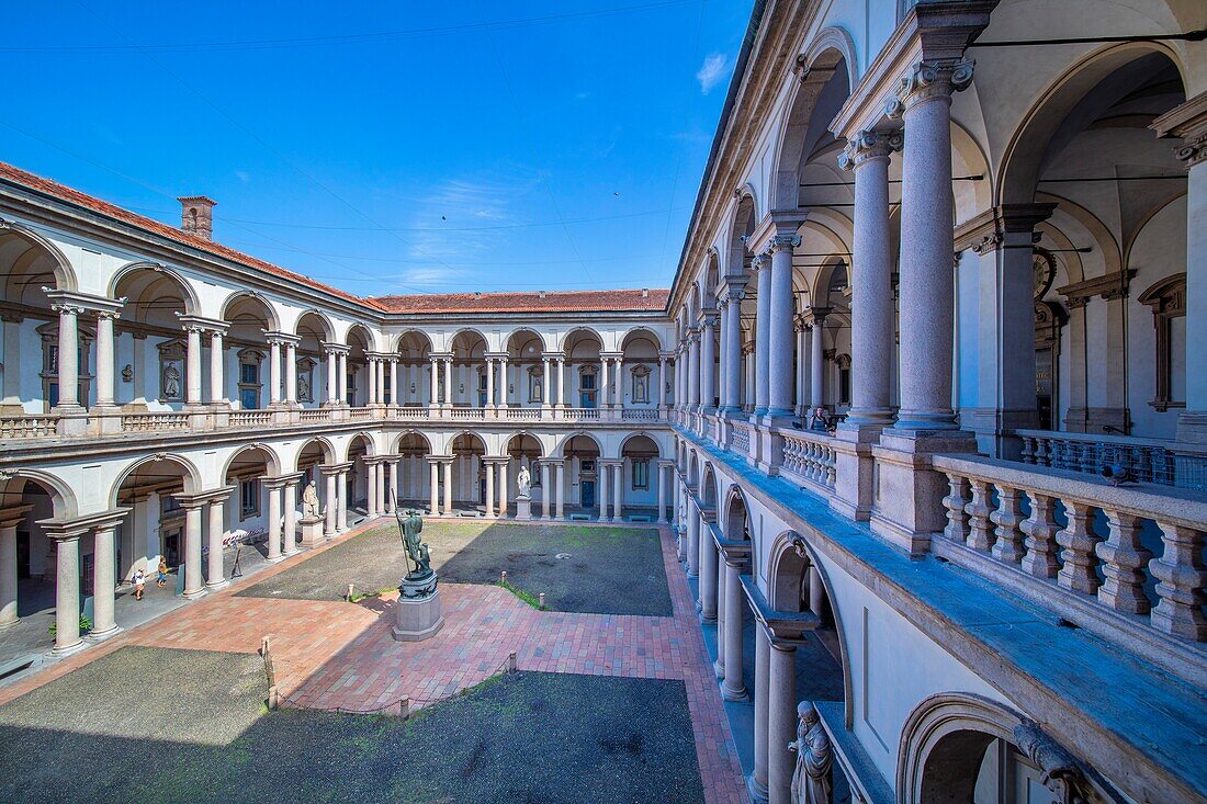 Brera Academy, The Braidense Library, Mailand, Lombardei,  Italien, Europa