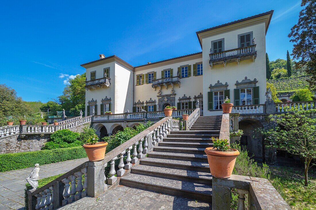 Villa Dosi-Delfini, Pontremoli, Massa-Carrara, Toskana, Italien, Europa