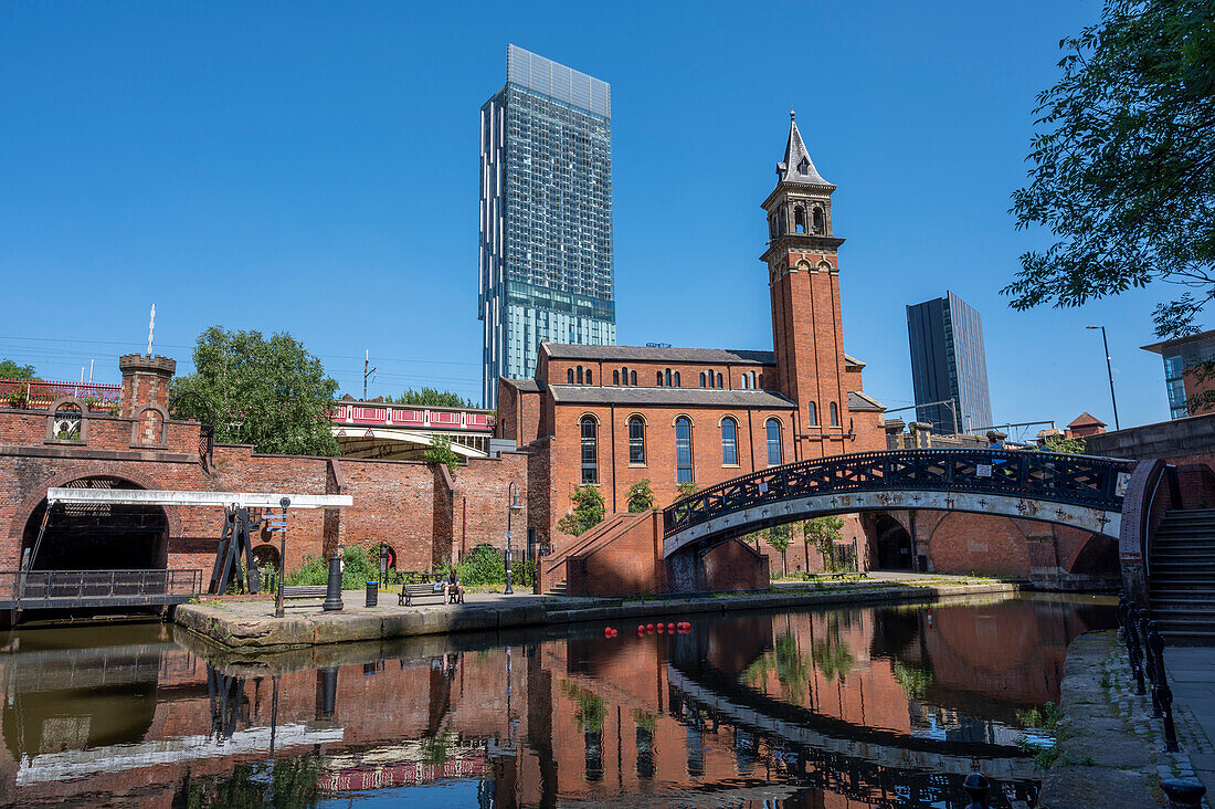 Castlefield Canal Basin, Manchester, England, Vereinigtes Königreich, Europa