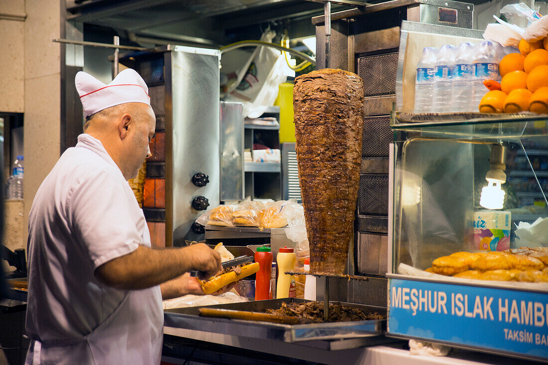 Ciligun Durum Türkisches Restaurant in der Nähe des Taksim-Platzes, Istanbul, Türkei, Europa