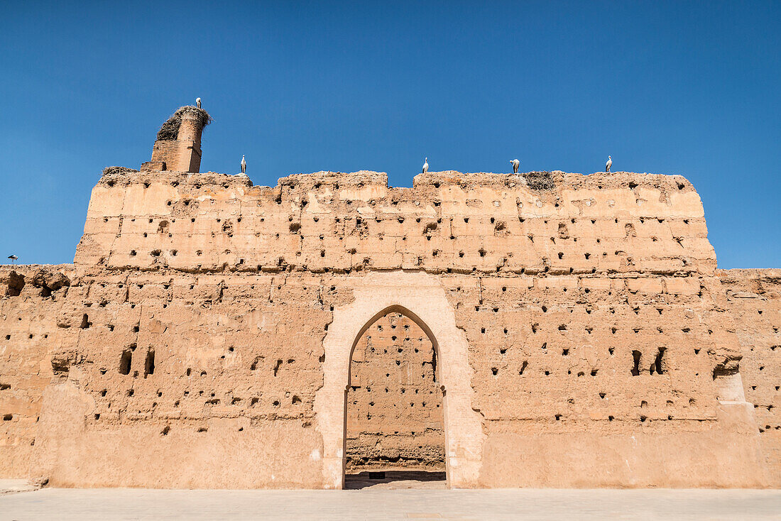El Badi Palace, Marrakech, Morocco, North Africa, Africa