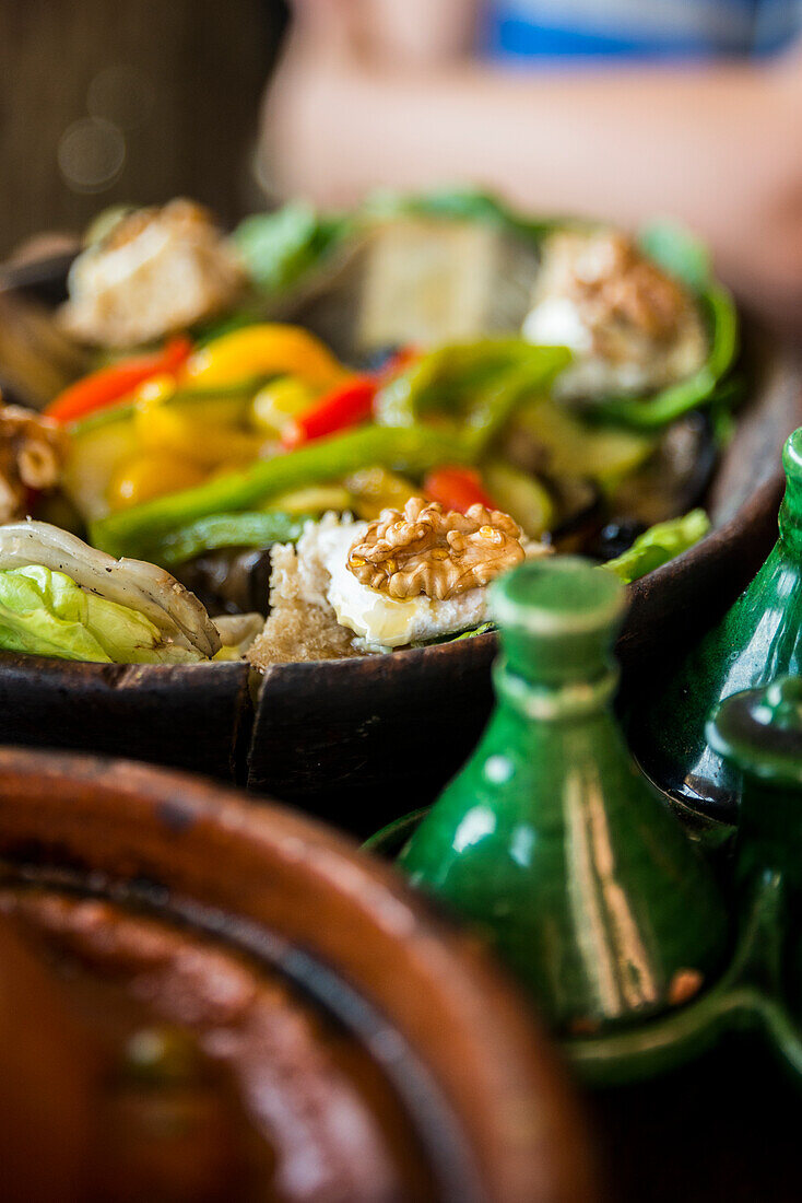 Salat, Zeitoun Cafe, Marrakesch, Marokko, Nordafrika, Afrika