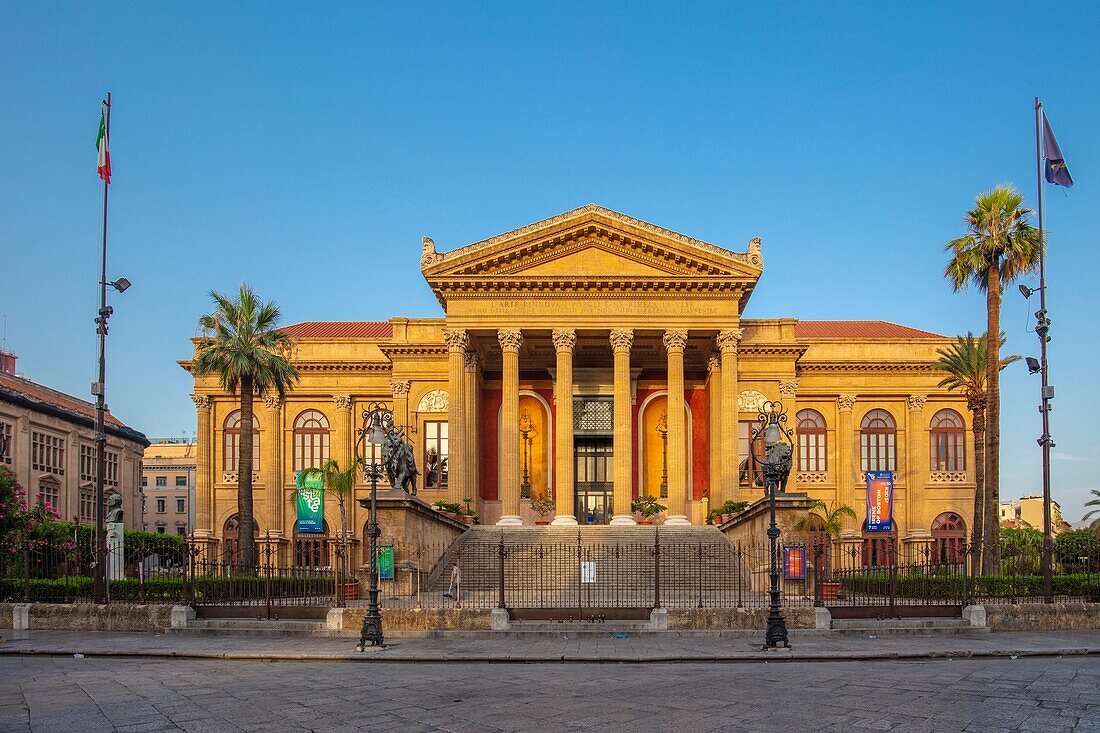 Das MassimoTheater, Palermo, Sizilien, Italien, Europa