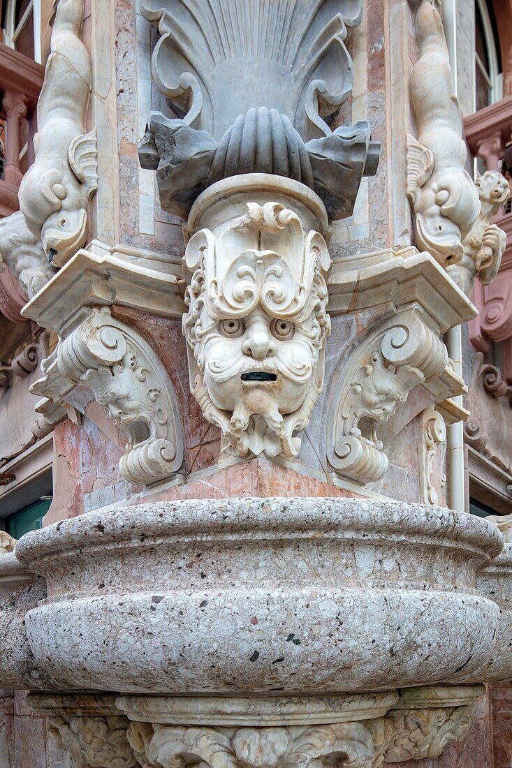 The four fountains, Messina, Sicily, Italy, Europe