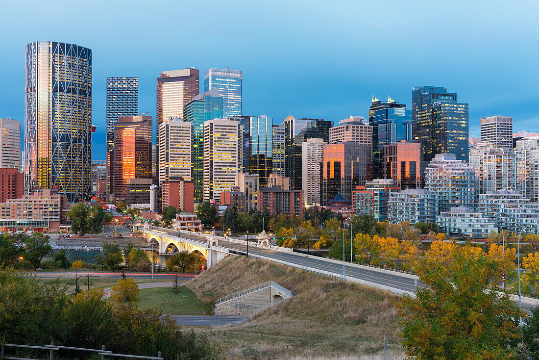 Calgary cityscape, Calgary, Alberta, Canada, North America