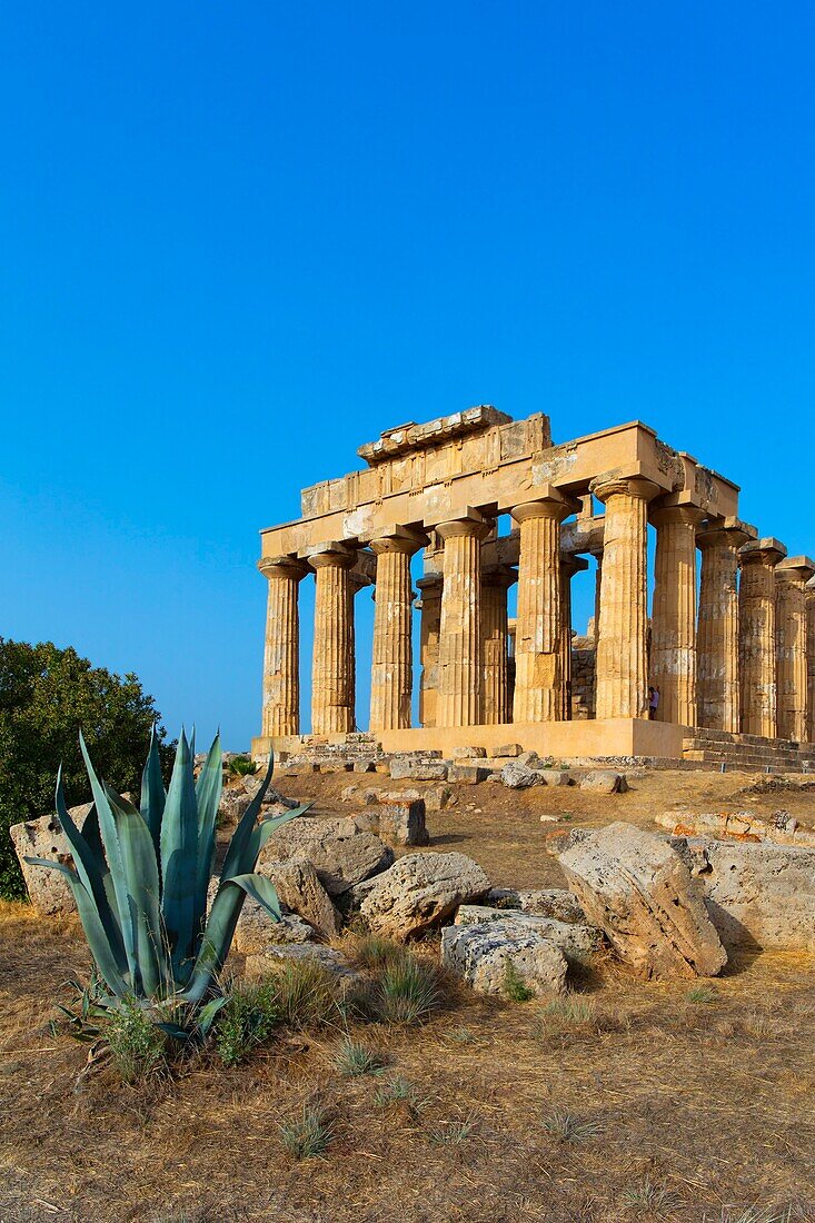 Tempel E (Tempel der Hera) (Heraion), Selinunte, Castelvetrano, Trapani, Sizilien, Italien, Europa