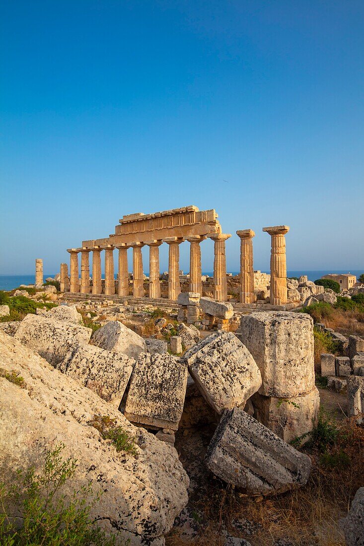 Tempel R, Selinunte, Castelvetrano, Trapani, Sizilien, Italien, Europa