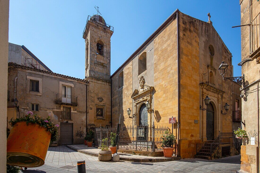 Die Addolorata-Kirche, Enna, Sizilien, Italien, Europa