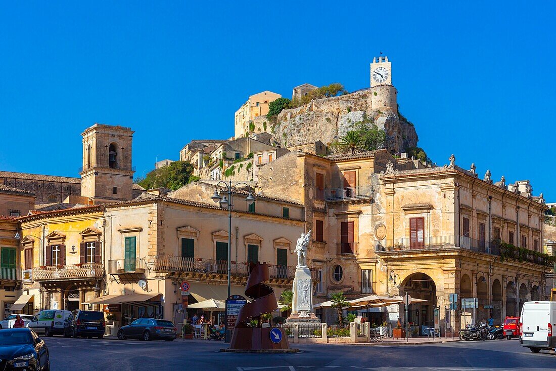 Town Hall Square, Modica, Ragusa, Val di Noto, UNESCO World Heritage Site, Sicily, Italy, Europe