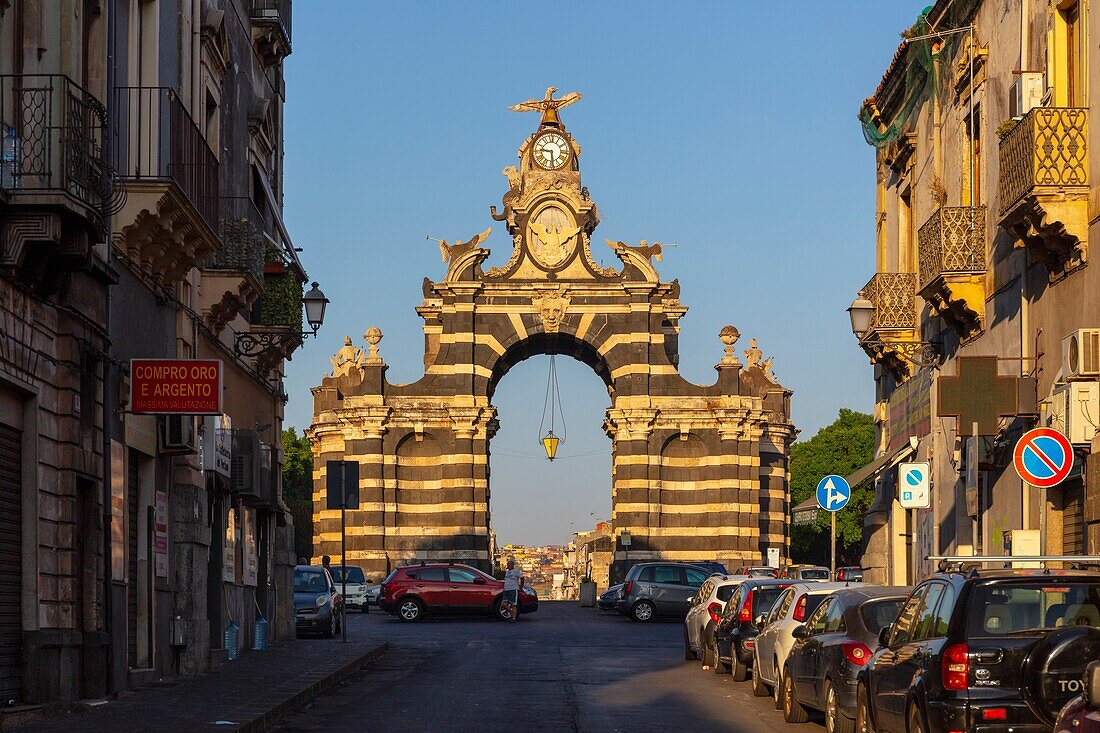 Porta Garibaldi, Catania, Sicily, Italy, Europe