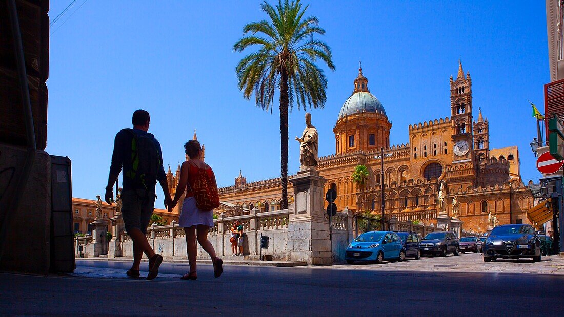 The Cathedral, UNESCO World Heritage Site, Palermo, Sicily, Italy, Europe