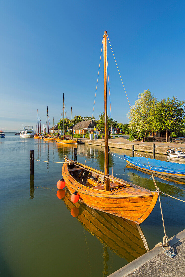 In the port of Wustrow, Fischland-Darss-Zingst, Mecklenburg-West Pomerania, Germany